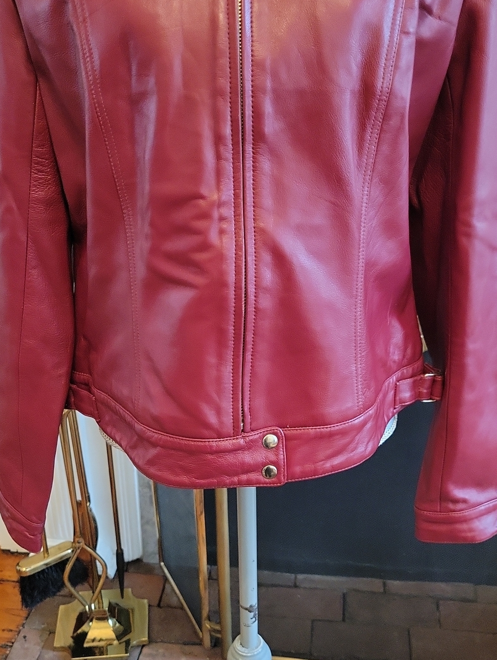 Hugo Buscati Leather Moto Jacket - Picture 3 of 6
